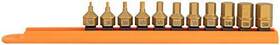 Mayhew Tools 045256160054 16005 Titanium-coated Low-profile Dual Drive Set Metric Hex 11-piece