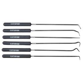 Mayhew Tools 045256179919 17991 Long Hook And Pick Set With Cushion Grip 9-3/4 Inch 6-piece Multi Size