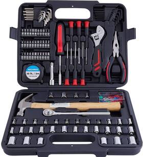 Mechmax 711106200015 149 Piece Home Repair Tool Set With Box Storage Case For Household Garage C