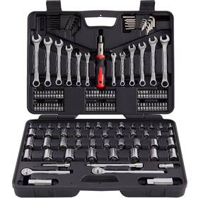 Mm8006 Mechmax 161piece Mechanic Tool Set 1/2 Inch 3/8 &1/4 Drive Sae And Metric Socket Wrench