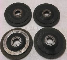 396gry Mercer 4pc 4-1/2 Inch 7/8 Extra Fine Surface Prep Silicon Carbide