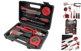 23060803-8613a Mfbjxc 13 Pcs Household Tools Kit With Plastic Toolbox Portable And