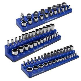 Mp014002 Michaelpro Magnetic Socket Organizer Tray 3-pc 1/4-inch 3/8-inch &