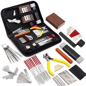 Mifoge 194999246980 45pcs Guitar Repairing Maintenance Tool Kit With Carry Bag Large Care Set Of