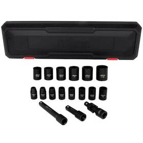 1300-ss-03 Milton 1/2 Inch Drive Shallow 6-point Impact Socket Set 3/8