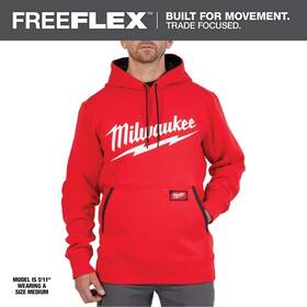 Milwaukee 045242792917 Mens Small Red Midweight Long-sleeve Pullover Hoodie