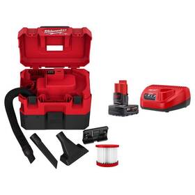 0960-20-48-59-2440 Milwaukee Wet/dry Vacuum 1.6 Gal. Cordless With 4ah Battery Pack Charger12-volt