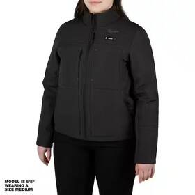 234b-21m Milwaukee Womens Medium M12 12-volt Lithium-ion Cordless Axis Black Heated Quilted Jacket
