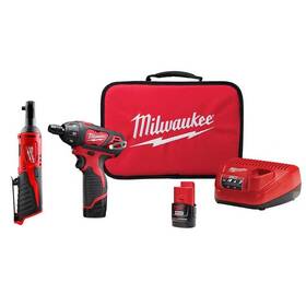 2401-22-2456-20 Milwaukee M12 12v Lithium-ion Cordless 1/4 Inch Hex Screwdriver And Combo