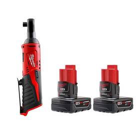 2457-20-48-11-2412 Milwaukee Tools M12 12v Lithium-ion Cordless Ratchet 3.0 Ah Battery Pack 2-pack