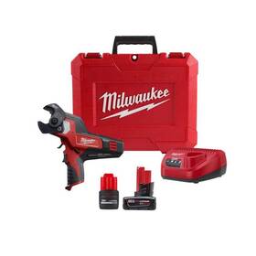 2472-21xc-48-11-2425 Milwaukee Home M12 12-volt 600 Mcm Cable Cutter Kit Lithium-ion Cp High Output