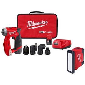 2505-22-2367-20 Milwaukee Cordless 4-in-1 Installation 3/8 Inch Drill Driver Kit With M12 Work Light