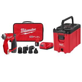 2505-22-po Milwaukee Cordless Drill/driver Kit 4-in-1 Installation With Packout Tool Box 12v