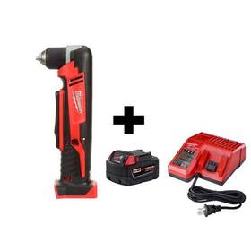 2615-20-48-59-1850 Milwaukee Right Angle Drills 11.25 Inch Lithium Ion Keyless Cordless Brushed Red