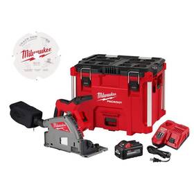2831-21-48-40-0670 Milwaukee Cordless Plunge Track Saw Kit 6-1/2 Inch 18v With Carbide Fiber Cement Blade