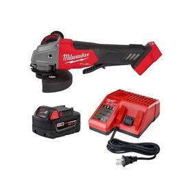 2880-20-48-59-1850 Milwaukee Angle Grinder 4-1/2 Inch - 5 18v Li-ion Cordless With 5ah Battery Charger
