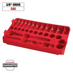Milwaukee 313017640603 Sae Packout Tray For 3/8 Inch Ratchet And Socket Accessory Kit