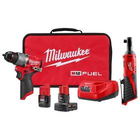 3404-22-2457-20 Milwaukee Hammer Drills M12 Fuel 12-volt Lithium-ion Brushless Cordless 1/2 Inch