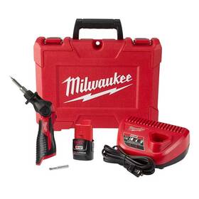 Milwaukee 445051725701 M12 12-volt Lithium-ion Cordless Soldering Iron Kit With 1 1.5ah Batteries Ch