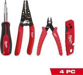 48-22-6119 Milwaukee 4pc Electricians Hand Tool Kit