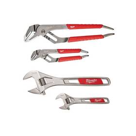 48-22-6330-48-22-7400 Milwaukee Hand Tools Set 6 Inch 10 Straight-jaw Pliers With Adjustable Wrench