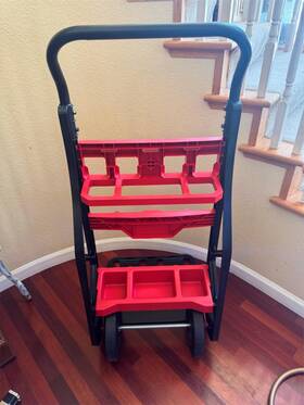 48-22-8415 Milwaukee Packout 20 Inch 2-wheel Utility Cart Red Black