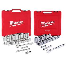 48-22-9008-48-22-9010 Milwaukee Ratchet/socket Mechanics Tool Set 3/8 Inch 1/2 Drive Sae/metric 103-pcs