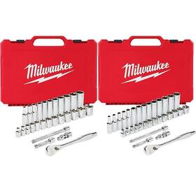 48-22-9408-48-22-9508 Milwaukee Ratchet/socket Set Metric Mechanic Tool 3/8 Inch Drive Carrying Case 60pc