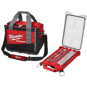 48-22-9481-48-22-8321 Milwaukee Ratchet Socket Sets 3/8 Inch Drive Sae Ratche Mechanics Tool Set