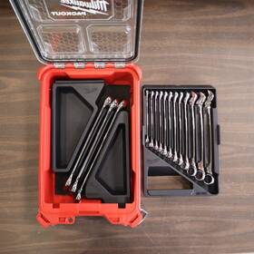 48-22-9483 Milwaukee 15pc Metric Combination Wrench Set With Packout Organizer