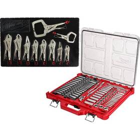 48-22-9486-48-22-3690 Milwaukee Tools Drive Sae/metric Ratchet Socket Mechanics Tool Set Packout Case