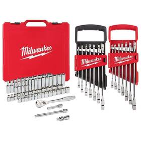 Milwaukee 888234580181 Drive Sae 3/8 Inch And Socket Mechanics With Metric Ratcheting Combination