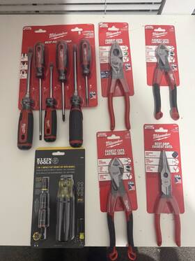 2500-6 Milwaukee Klein Tools And 6pc Set Screwdrivers Pliers Socket Bundle Deal