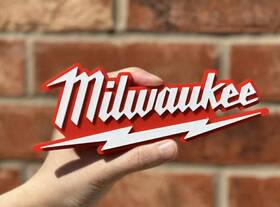 Printed-10 Milwaukee Logo-3d Inch