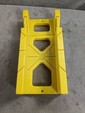 Miter Box 076812106858 12 Inch - Ruled Edge 45 And 90 Degree Fixed Cut Angles Plastic