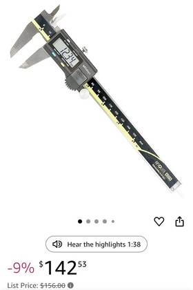 500-196-30digimatic Mitutoyo America Caliper Without Ut Output 6 Inch R 1 H W