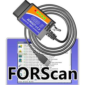 Mocatec 724087203405 Forscan Obd2 Scanner Adapter Ford Programming Cable Diagnostic Scan Tool
