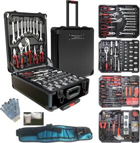 P002 Mole Bean Tool Box With Tools Sets For Men Toolkit Rolling Complete