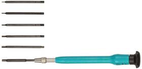 55-0341 Moody Tools 018018503413 7-piece Interchangeable Esd-safe Hex Driver Set 6 Blades And 1 Handle
