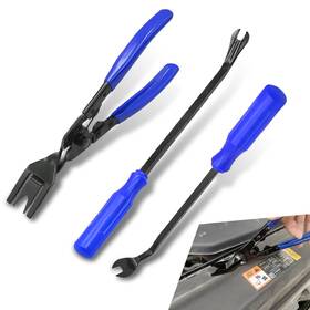 Mox168 Moxruq 3 Pcs Car Clip Removal Tools Trim Rivet Fastener Tool Kit Univ