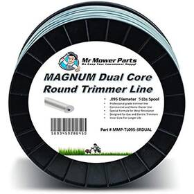 Mmp-tl095-5rdual Mr Mower Parts Heavy-duty Magnum Dual Core Round Trimmer Line .095 5lb Spool