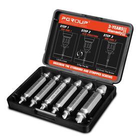 Pbl006s Mr.wintek 6-piece Damaged Screw Extractor Set #0 - #4 Easy Out Left Hand Drill Bits &
