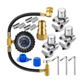 Hn-mudder-3675 Mudder R134a Refrigerant Recharge Kit Bpv31 Bullet Piercing Valve Hose Refri