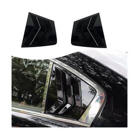 Mu1541 Muxee Bright Black Window Louvers Exterior Trim 2008-2012 Accord