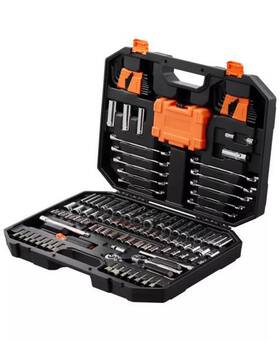 22124857 My 145-pc Mechanics Tool Set With Deep/standard Sockets And Wrenches Storage Case