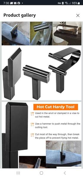 Myqp220 My-auto 3pcs Blacksmith Anvil Forge Hardy Tool 3/4 Inch Hot Cut Creasing Stake Spring Fuller