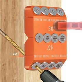 Neitra 313038787721 30 45 90 Angled Drill Guide Jig For Cable Railing Lag Screw Kit Wood Post
