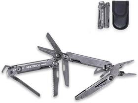 Nextorch 744110541687 Pioneer 14-in-1 Multi-tools Full-size Versatile Multi-tool Set With Sci