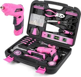 Nobrand 472365292411 143 Pcs Home Tool Set With Cordless Screwdriver And Storage Case