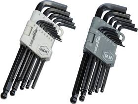 Amz1715 Nobrand Hex Key Allen Wrench Set Long Arm Ball End Metric/standard 26-piece